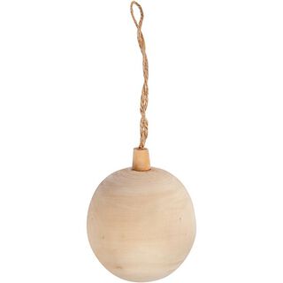 Holzkugel zum Aufhängen, 6,4 cm, 
