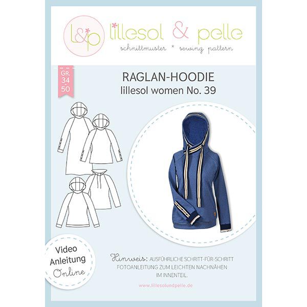 Raglan-Hoodie | Lillesol & Pelle No. 39 | 34-50, image number 1