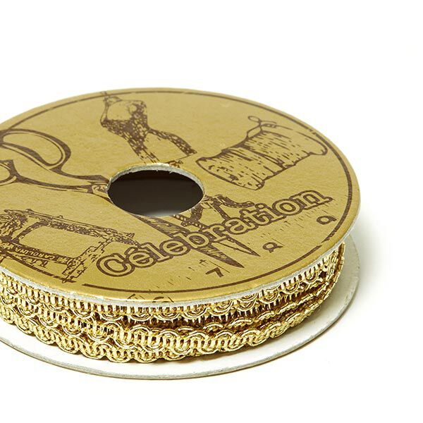 Posamentenborte-Lurex [2m] Mini-Rolle | 2 – gold,  image number 1
