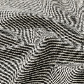 Halbpanama grobe Struktur &ndash; schwarz/natur, 