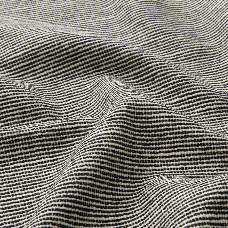 Halbpanama grobe Struktur &ndash; schwarz/natur,  image number 2