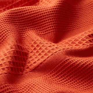 Waffelpiqué Querstreifen – terracotta, 