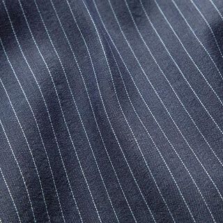 Fester Denim Nadelstreifen – marineblau, 
