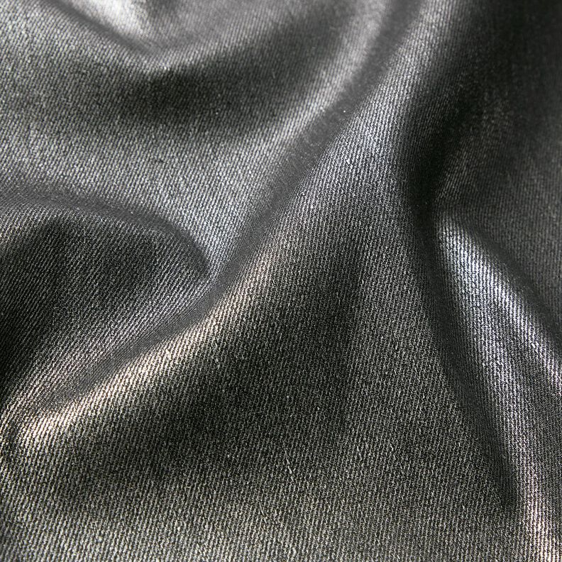 Denim Stretch Metallic – schwarz/silber metallic,  image number 3