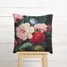 Dekostoff Gobelin Blumen-Bouquet – schwarz/karminrot,  thumbnail number 6