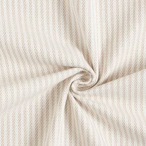 Dekostoff Jacquard dezente Streifen – dunkelbeige, 