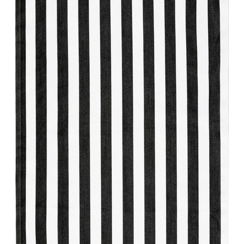 Outdoor Liegestuhlstoff Längsstreifen 44 cm – schwarz,  image number 1