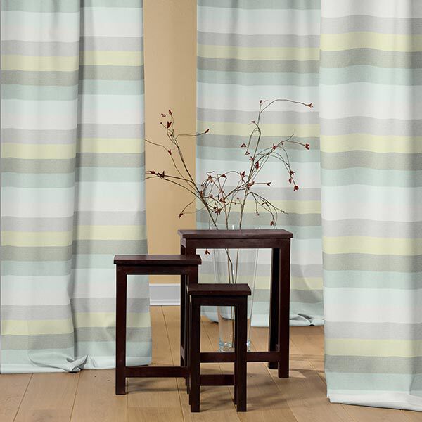 Dekostoff Canvas  Dobby – mintgrün | Reststück 100cm