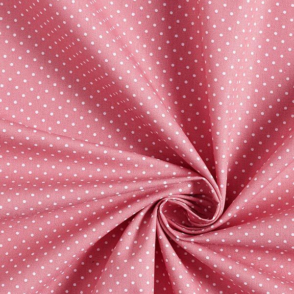 Baumwollpopeline kleine Punkte – rosa/weiss,  image number 5