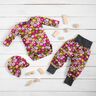 Baumwolljersey bunte Blumen | Poppy Fabrics – traube,  thumbnail number 6