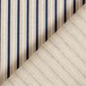 Dekostoff Halbpanama schmale maritime Streifen – natur/marineblau,  thumbnail number 4