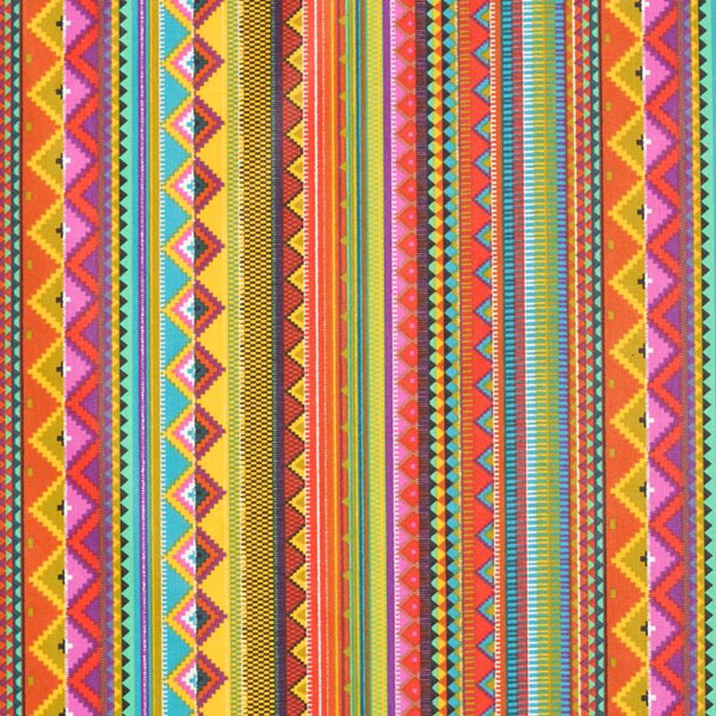 Beschichtete Baumwolle Ethno-Streifen,  image number 1
