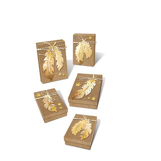 Geschenkboxen-Set Federn, 