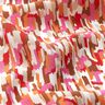 Crêpe Gewebe Pinselstriche – pink/dunkelbeige,  thumbnail number 2