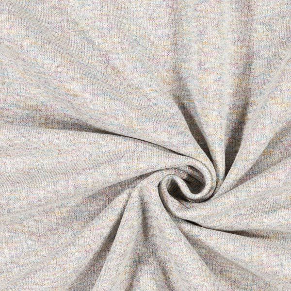Sweatshirt Glitzer Melange – silbergrau | Reststück 100cm