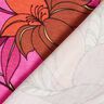 Viskosejersey zarte Blumen – purpur/feuerrot,  thumbnail number 4