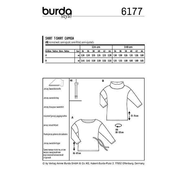 Shirt | Burda 6177 | 34-44,  image number 8