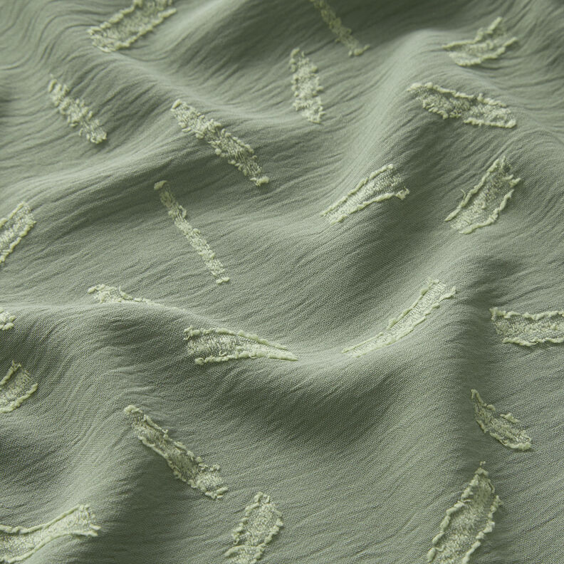 Jacquard Dobby Streifen – khaki,  image number 2