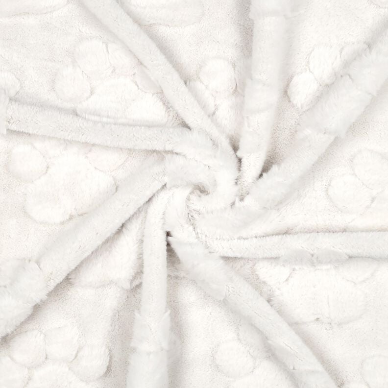 Kuschelfleece Hundepfoten – elfenbein, image number 3