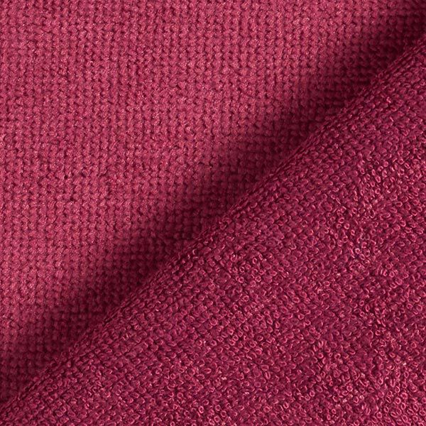 Kuschelfrottee Bambus Uni – bordeauxrot – Muster, image number 5