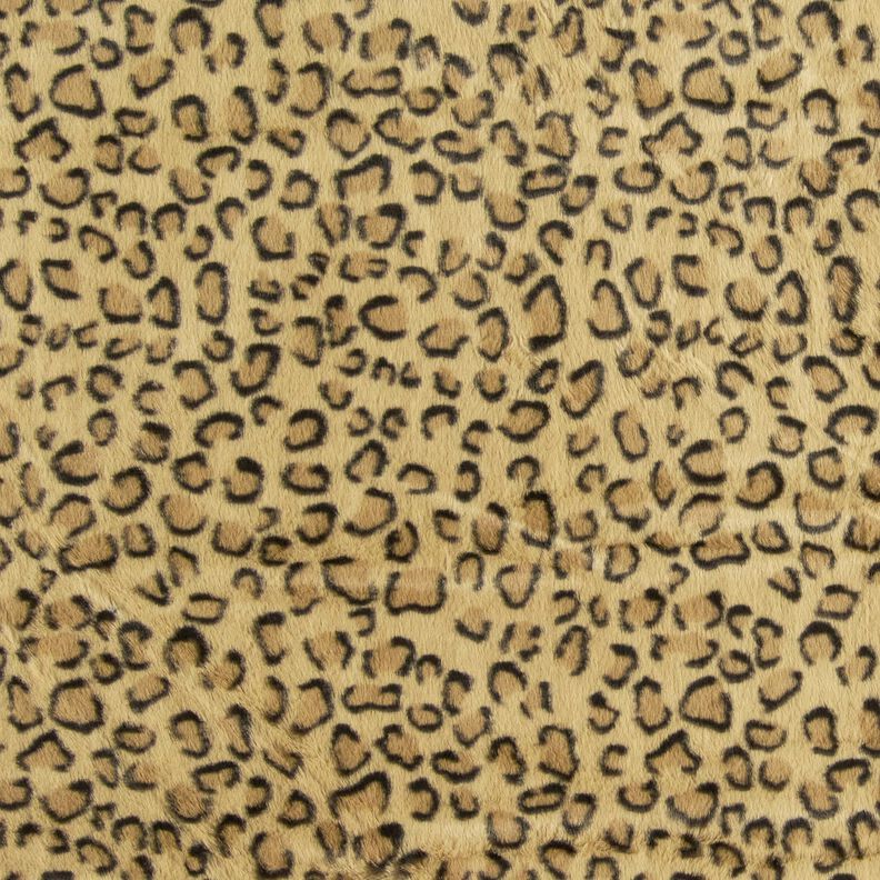 Superweiches Kunstfell Leoprint – altgold/schwarz, image number 1