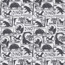 Baumwolljersey Dino-Patches | by Poppy weiss/anthrazit,  thumbnail number 1