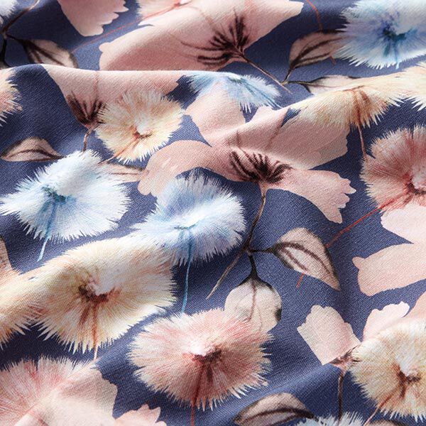 Baumwolljersey Pusteblumen – jeansblau, image number 2