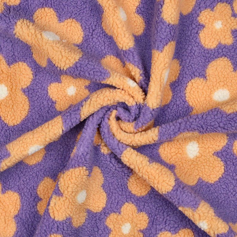 Teddypl&uuml;sch Blumen | Poppy Fabrics &ndash; lavendel/apricot,  image number 3