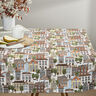 Dekostoff Halbpanama Kleinstadt – wollweiss/oliv,  thumbnail number 6