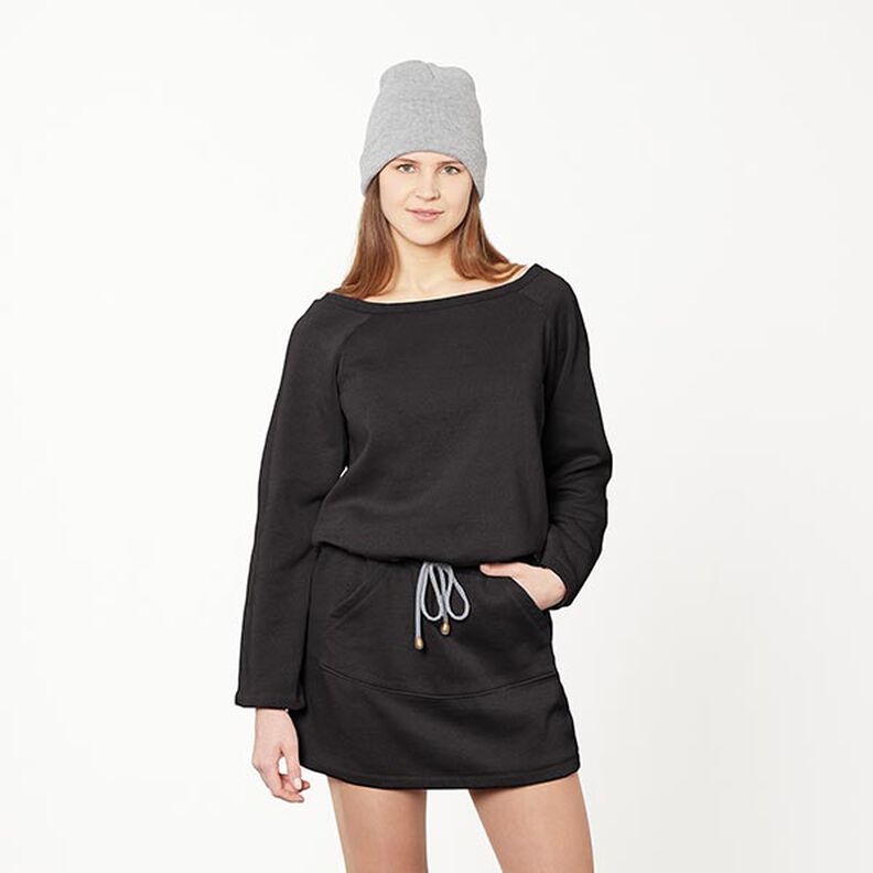GOTS French Terry Sommersweat | Tula – schwarz,  image number 5