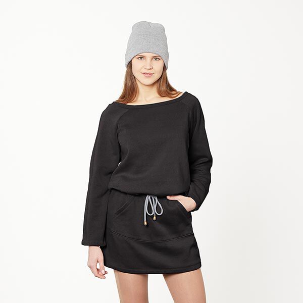 GOTS French Terry Sommersweat | Tula – schwarz,  image number 5