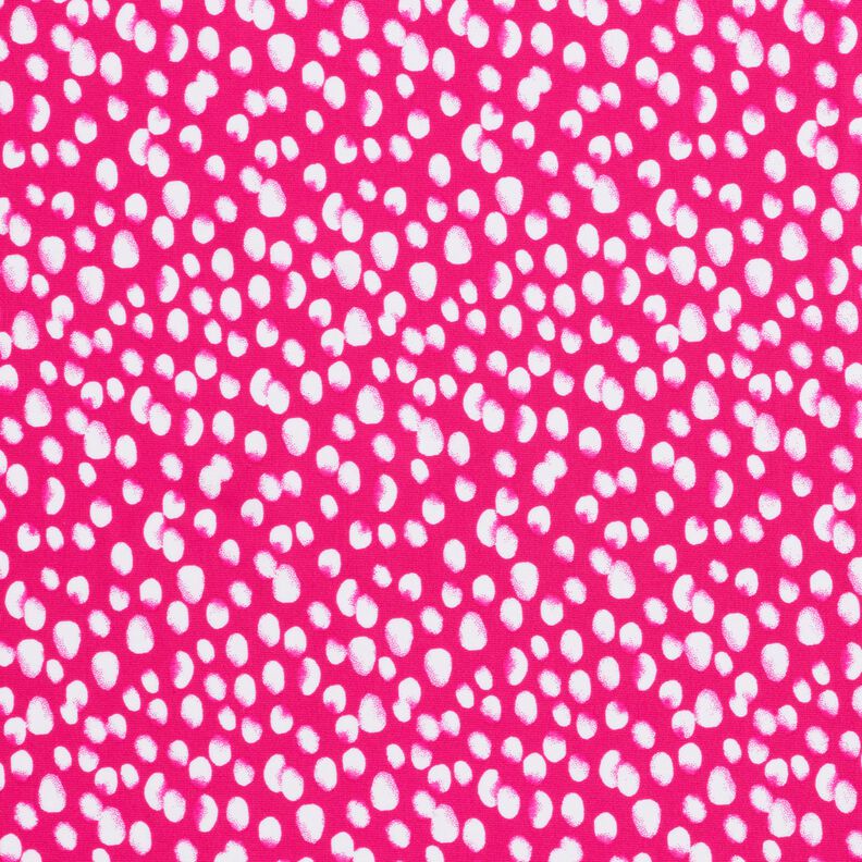Badeanzugstoff Mini Tupfen – intensiv pink/weiss,  image number 1