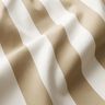 Outdoorstoff Canvas Blockstreifen – dunkelbeige/elfenbein,  thumbnail number 2