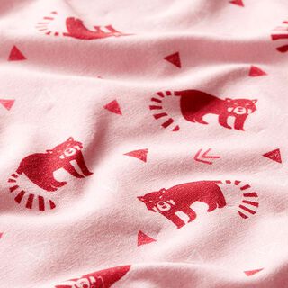 GOTS Baumwolljersey Katzenbär | Tula Kids – rosa, 