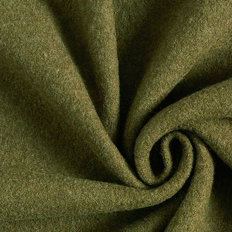 Woll-Walkloden Melange – oliv,  image number 1