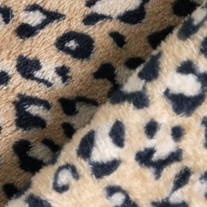 Kuschelfleece Leomuster – mittelbraun, image number 4