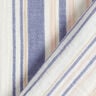Musselin/ Doppel-Krinkel Gewebe garngefärbte Streifen | Poppy – weiss/marineblau,  thumbnail number 4