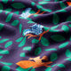 Baumwolljersey Eulen Digitaldruck | PETIT CITRON – marineblau – Muster,  thumbnail number 2