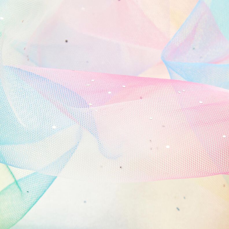 Softmesh Regenbogen Glitzerpunkte, bunt,  image number 6