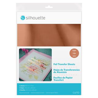 Silhouette Folien Transferblätter [21,5 x 27,9 cm|6 Stück] – kupfer, 