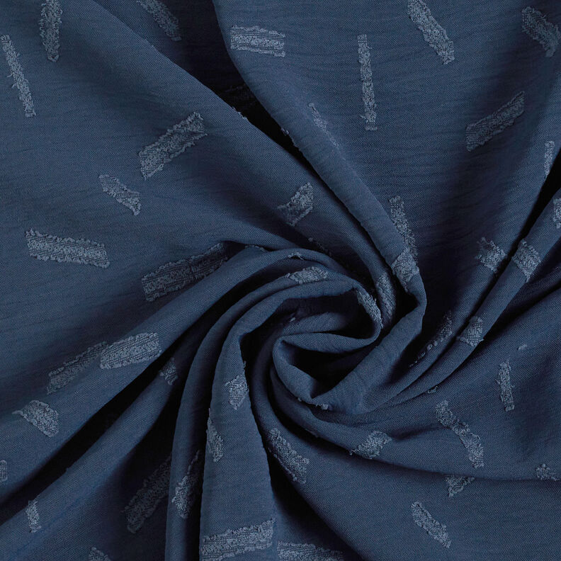 Jacquard Dobby Streifen – marineblau, image number 4