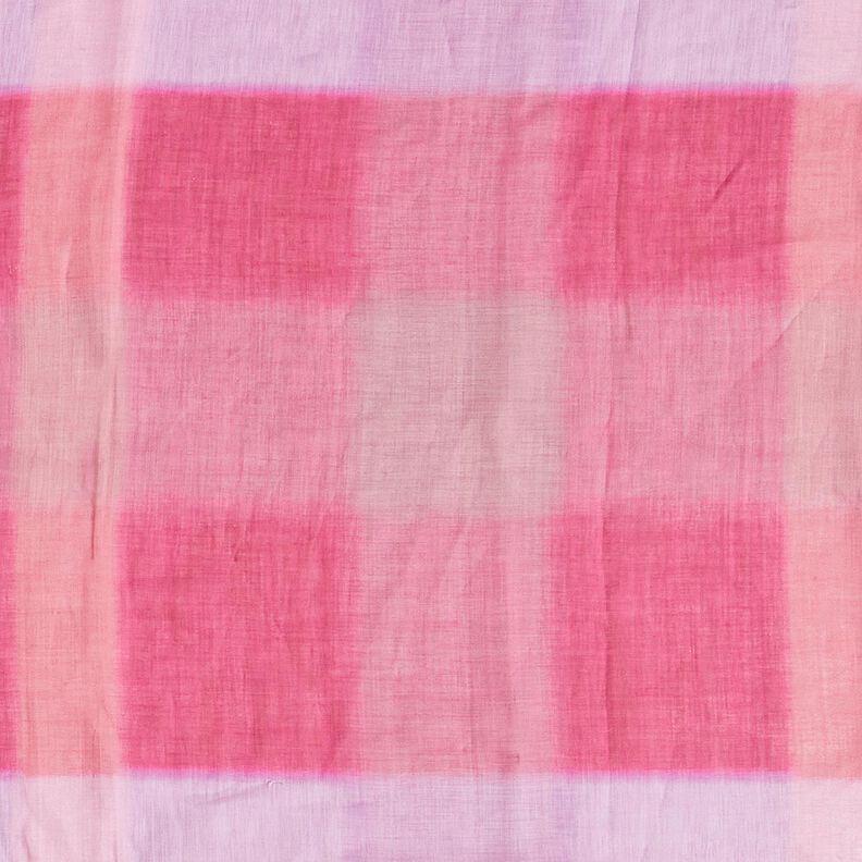 Ramie Chiffon Batik-Karo – intensiv pink,  image number 2