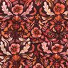 Baumwolljersey Blumen Digitaldruck – bordeauxrot,  thumbnail number 2