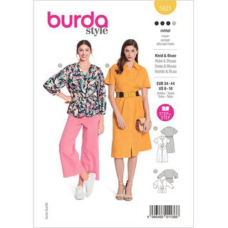 Kleid / Bluse  | Burda 5921 | 34-44, 