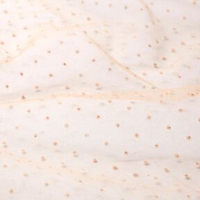 Tüll Samtpunkte – beige, 