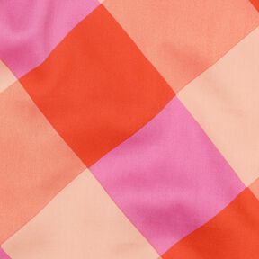 Baumwollsatin Large Gingham | Nerida Hansen – koralle/hellrosa, 