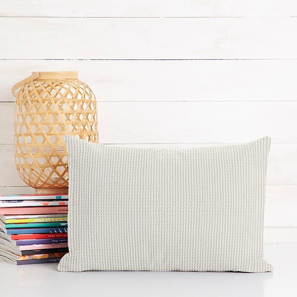 Waffelpiqué – wollweiss | Reststück 50cm