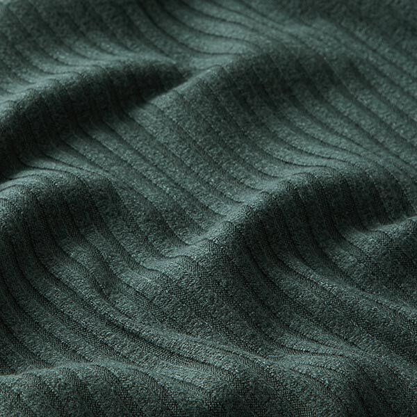 Rippenstrick – dunkelgrün | Reststück 100cm