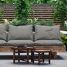 Outdoorstoff Canvas feine Struktur – grau,  thumbnail number 5