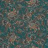 Romanit Jersey Paisley – blautanne/pfirsichorange,  thumbnail number 1